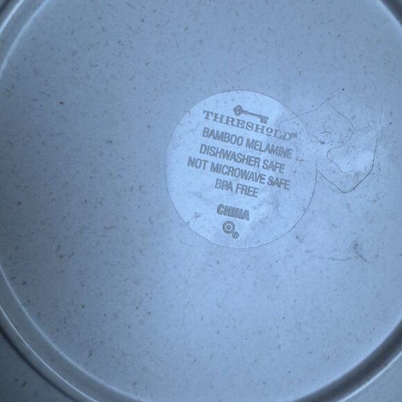 Threshold Bamboo Melamine Salad Plates – Set of 3 Assorted Designs - Picture 3 of 3